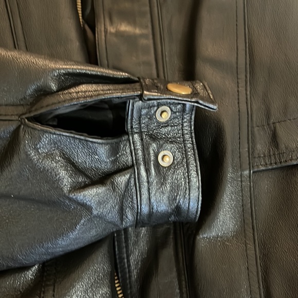 Cellini Men XL Black Leather jacket - Picture 10 of 13